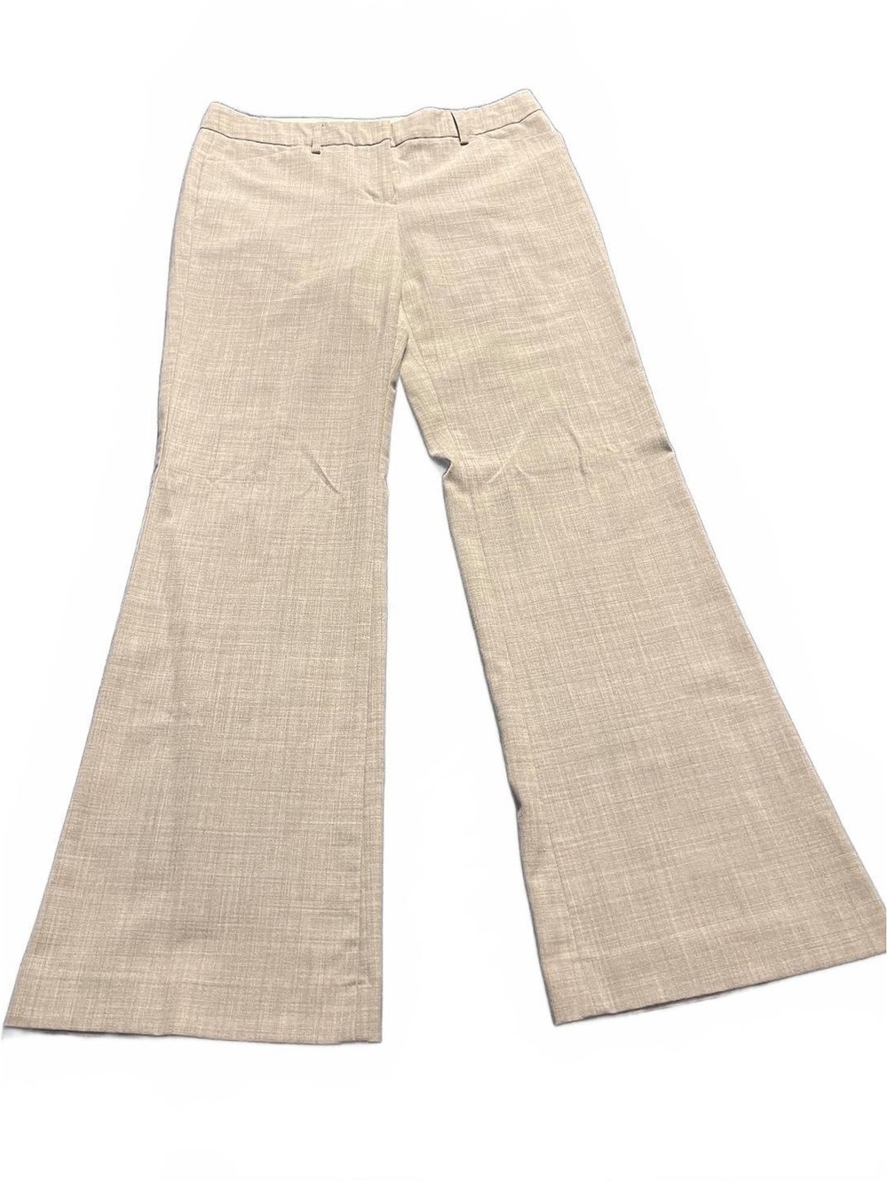 Y2K Editor Express Design Studio Women's Beige Wide Leg Dress Pants Size 4